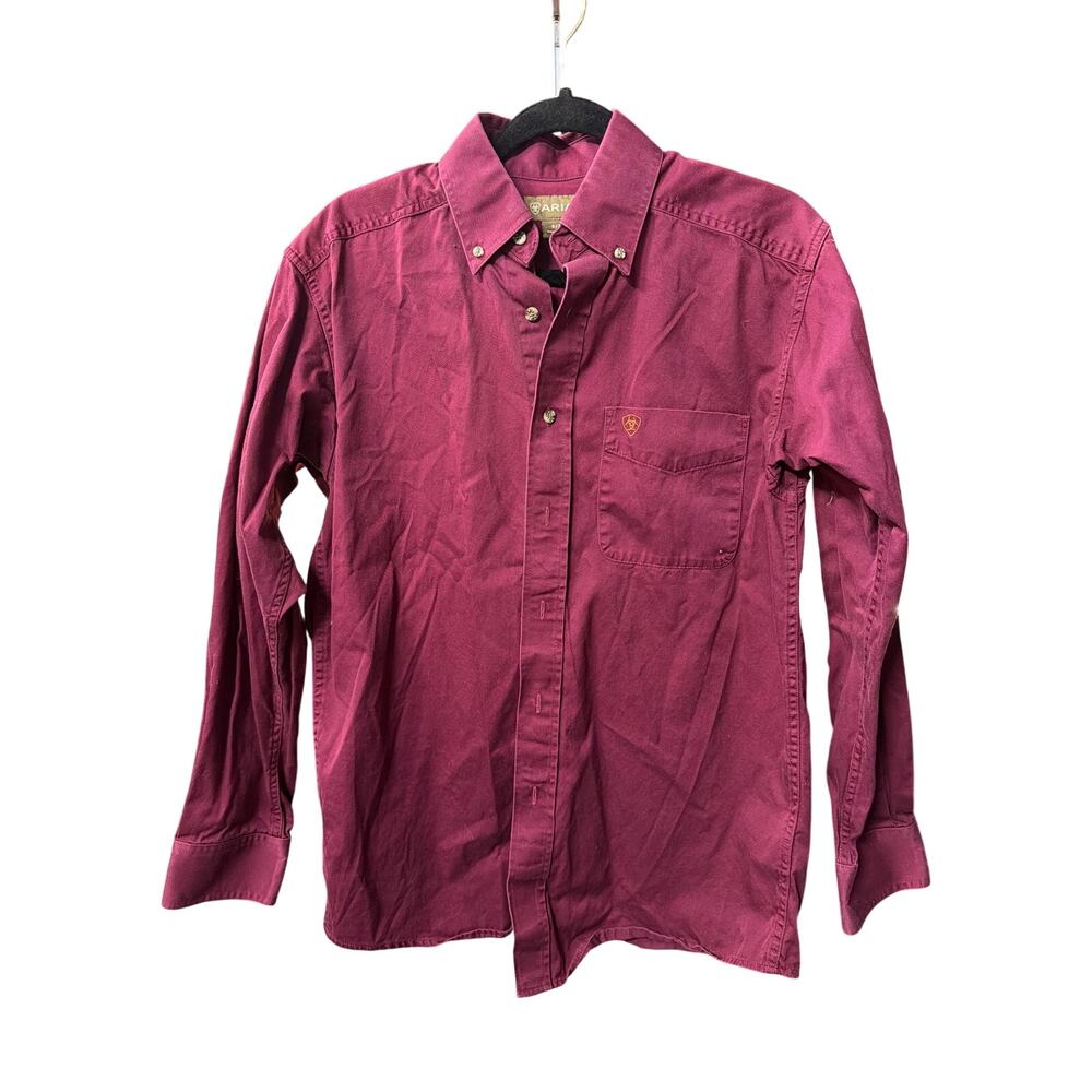 Ariat Western Button Down Shirt Small Cotton Cowboy - Picture 2 of 6